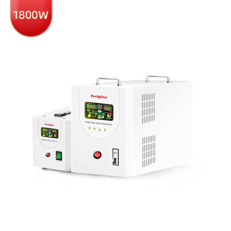 Techfine 3000VA 2100W Off Grid with Puresine Wave UPS Solar Inverter UPS European Style for Circulation Pumps Thermal Power Plants
